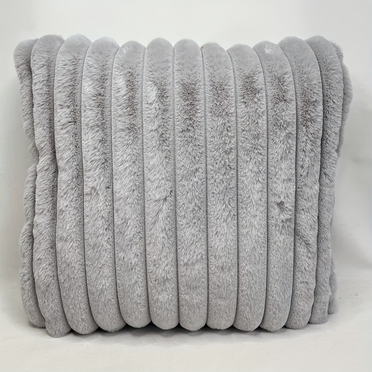 18x18 Inch Stripe Corduroy Pillow Cover for Sofa Bed Car Home Decor