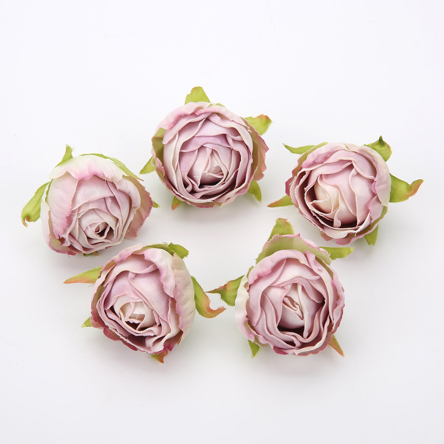 10 Pieces Silk Rose Tea Buds for Wedding Bouquets and Christmas Decorations