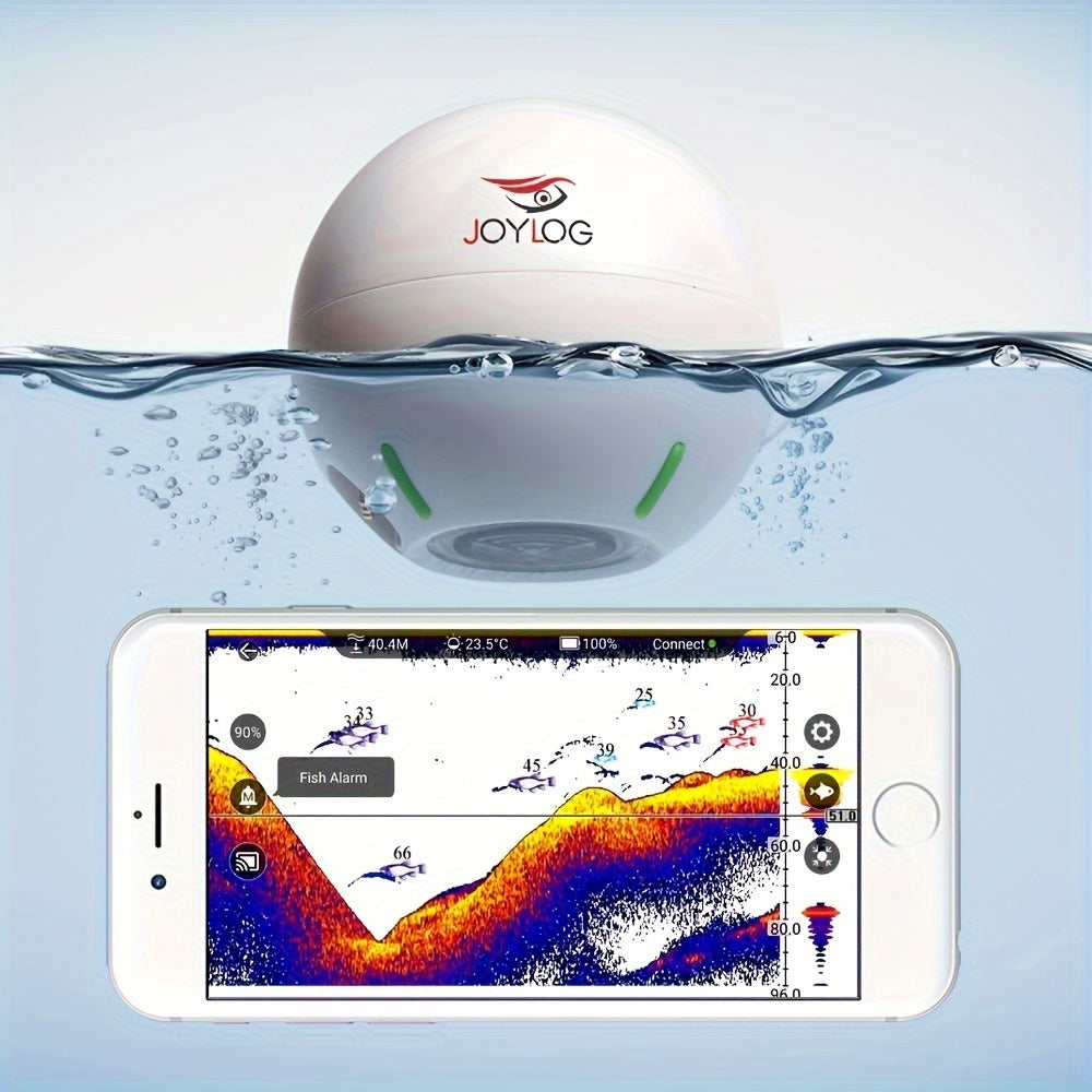 Wireless Sonar Fish Finder Rechargeable 40m Depth Range for Bait Boat and Carp Fishing