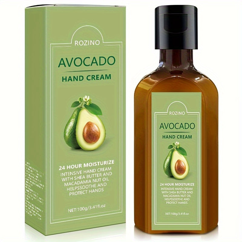 Avokado qo‘l kremi 100g Ultra-moisturizing, aromatsiz, glitserin, E vitamini, quruq qo‘llar uchun