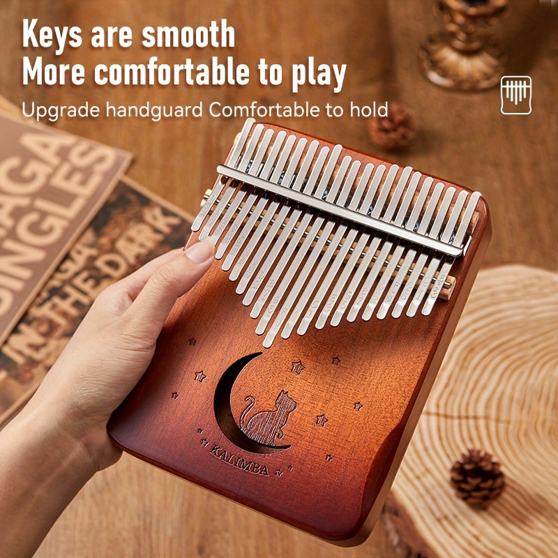 Boshlovchilar uchun 21 kalitli kalimba barmoq pianino to'plami, ko'p rangli musiqa asbobi