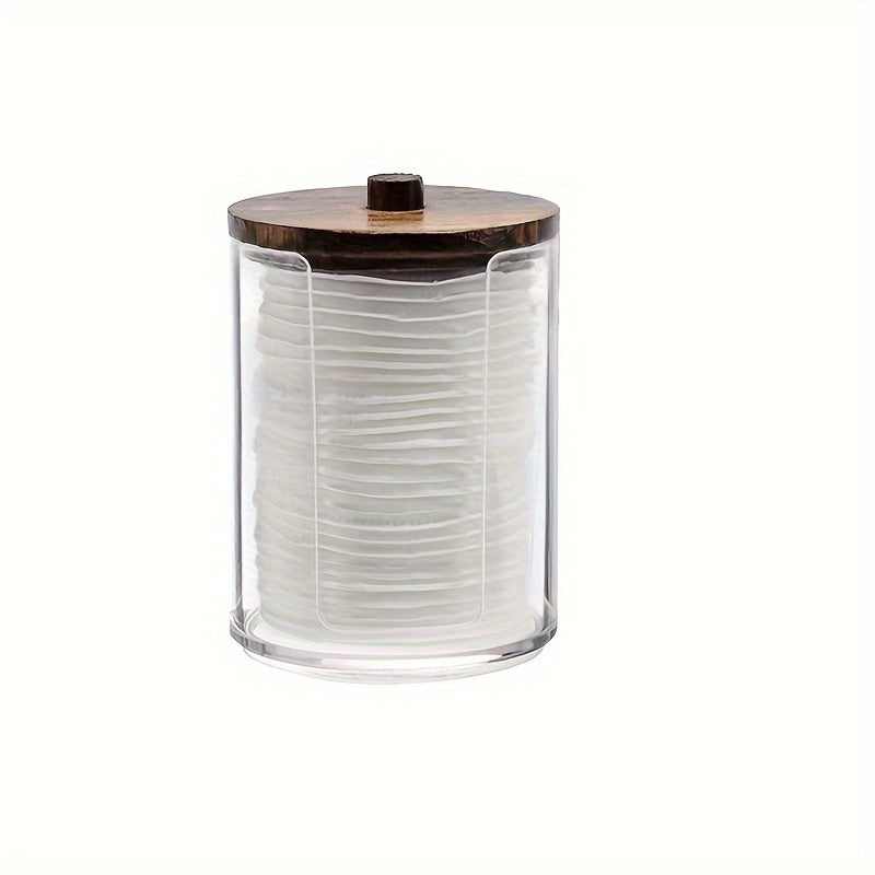 8oz Clear Bathroom Canister Storage Jar for Home Organization