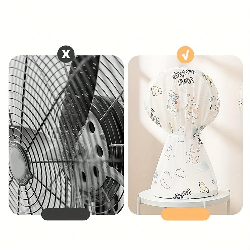 Washable Fan Dust Cover Waterproof Protection for Round and Square Fans