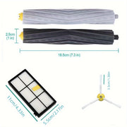 IRobot vakuum seriyasi 800 (850, 860, 861, 866, 870, 880, 890) va seriya 900 (960, 980, 981, 985) uchun almashtirish aksessuarlar, shu jumladan filtrlar, yon cho'tkalar va valik cho'tkalar.