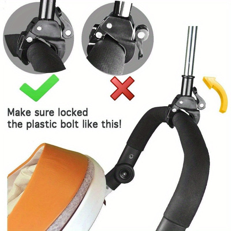 Stainless Steel Umbrella Holder Adjustable No Tools Needed for Wheelchairs Walkers Bikes Strollers