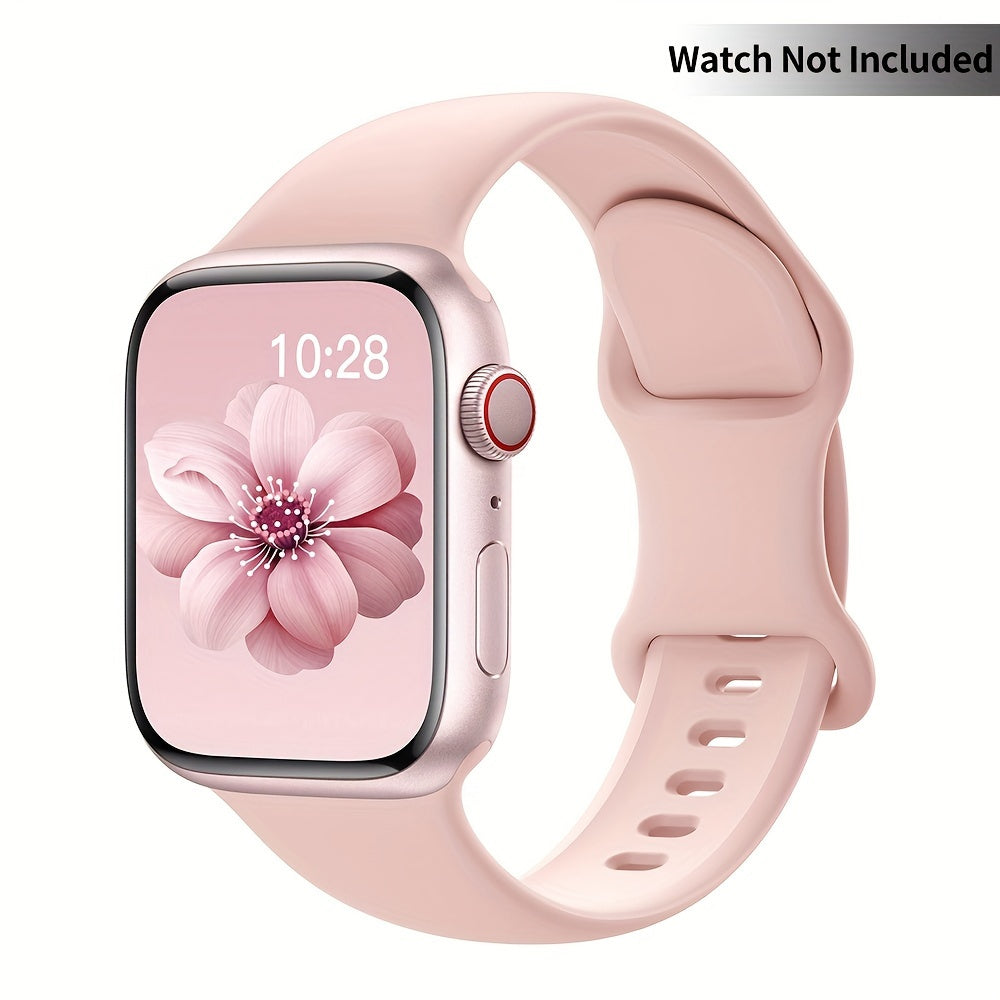 Waterproof Silicone Watch Strap with Buckle for 38/40/41mm and 42/44/45/49mm Apple Watch Compatible with Series 1-9 and Ultra Sports Replacement Band for Men Women