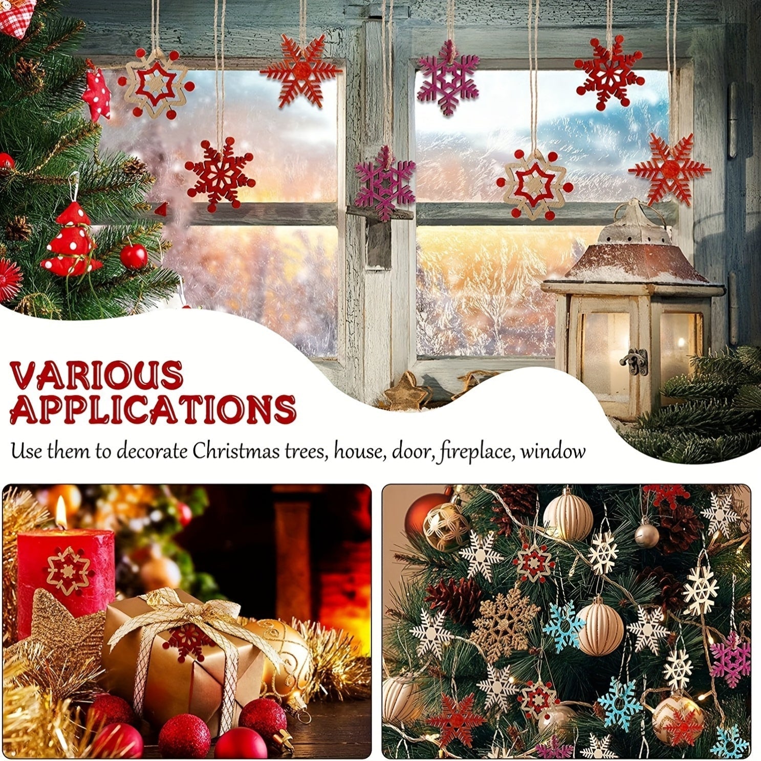 10 ta tugallanmagan yog'och qorniq ornamentlari to'plami DIY Rojdestvo daraxti bezaklari uchun, ip bilan bo'sh dizayn, oila bilan qiziqarli hunar uchun mukammal, 14 yosh va undan katta yoshdagilar uchun tavsiya etiladi, bayram mavsumi uchun ideal.