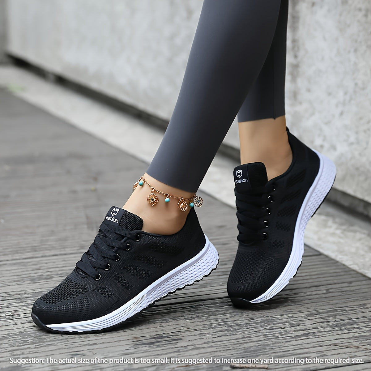 Women's Breathable Mesh Running Shoes Low-Top Sneakers Black Pink