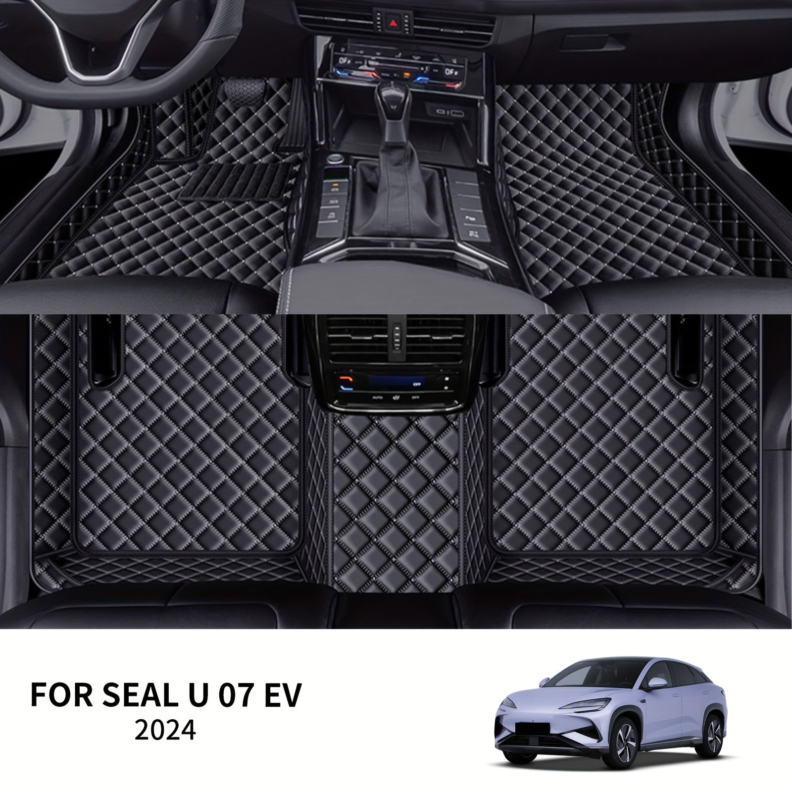 Avtomobil pol uchun mato luksus PU charm 3-qismli to'plam 3D barcha ob-havo sharoitlariga qarshi himoya