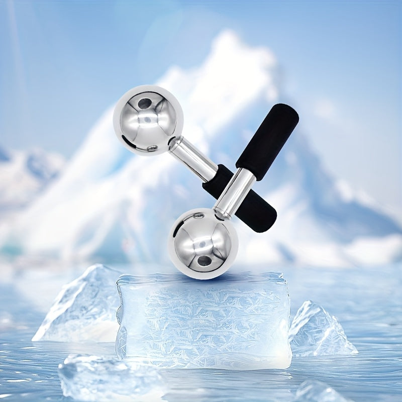 Stainless Steel Face and Eye Massager Non-Electric Cold Compress Tool Rejuvenation Gift for Women