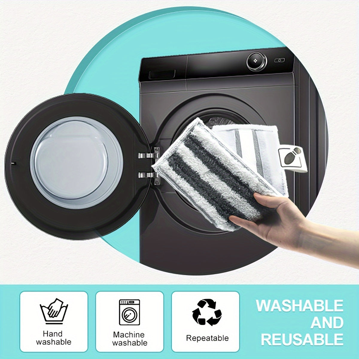 Repuestos de paños de microfibra lavables para mopa de vapor para suelos y cocina