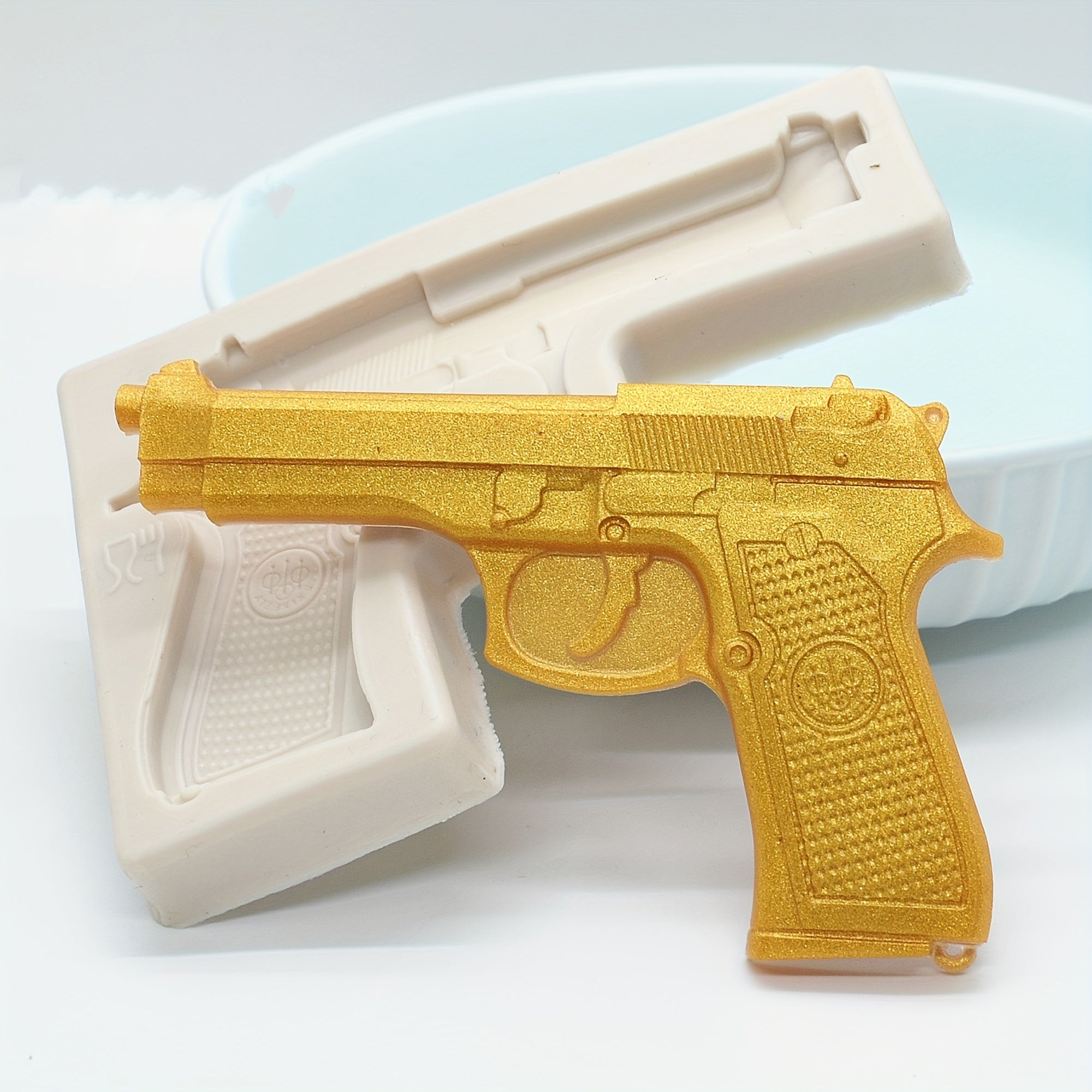 Silicone Gun Bullet Chocolate Mold for Candy Fondant and Treats