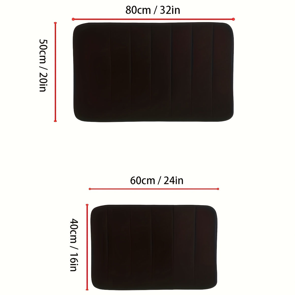 Memory Foam Bath Mat Non-Slip Soft Water-Absorbing Shower Mat