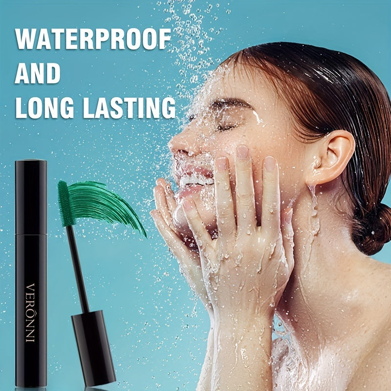 Waterproof Mascara Long-Lasting Smudge-Proof Curling Black Green Mascara