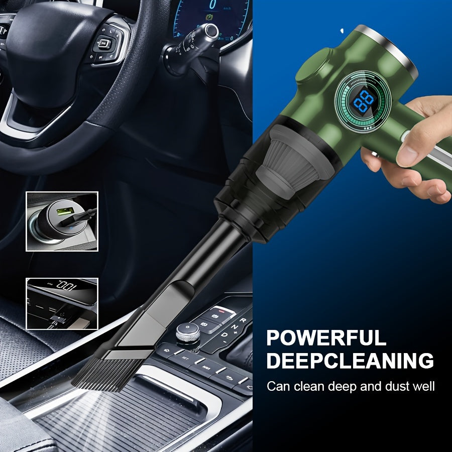 Mini Handheld Vacuum Cleaner 3-in-1 USB Rechargeable Car Office Home