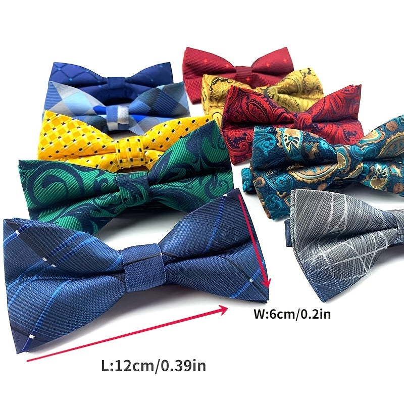 Men's Bow Tie Polyester Jacquard Fabric for Formal Events