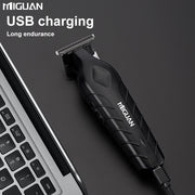 Cortapelos eléctrico con 4 peines limitadores, carga USB para corte de cabello masculino