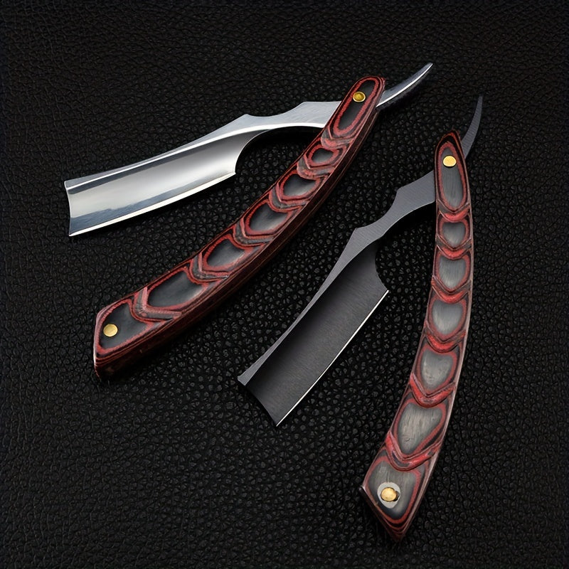 Men's Vintage Manual Razor Beard Shaving Knife Hair Cutting Scraper