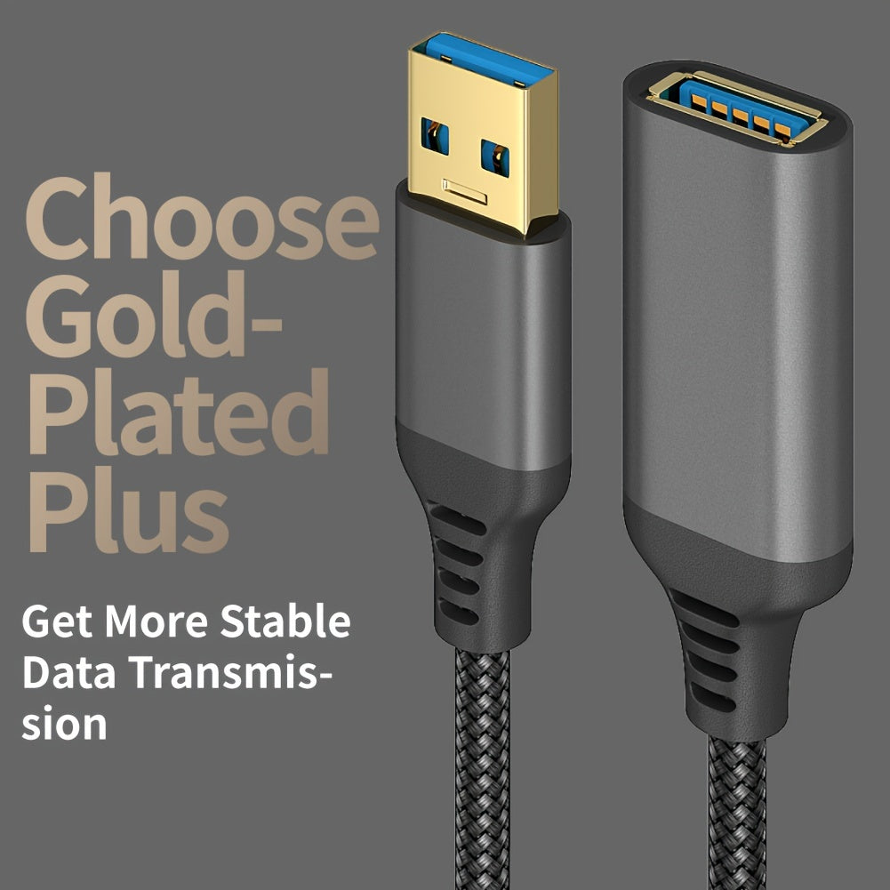 Cable de extensión USB 3.0 macho a hembra 3,05 m Alta transferencia de datos compatible con PC, impresora, webcam