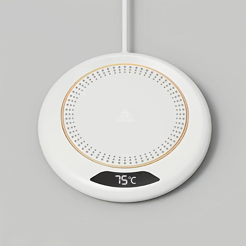 USB Thermal Cup Mat Keeps Drinks Warm for Flat Bottom Cups Outdoor Use 3 Temperature Settings