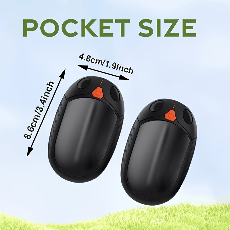 Rechargeable Hand Warmer Pocket Heater Double-Sided Warmth for Winter Camping
