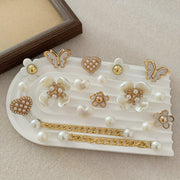 набор из 20 декоративных украшений для обуви с цветочными бабочками, съемные украшения для сандалий