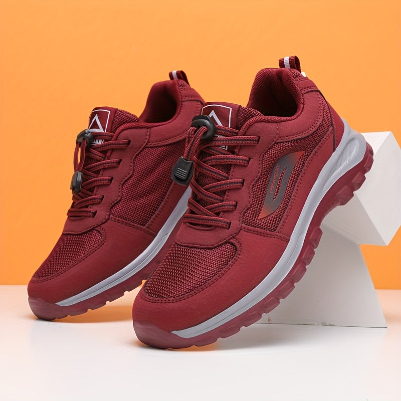 Men's Breathable Fabric Casual Sneakers with Adjustable Buckle Non-Slip Outsole