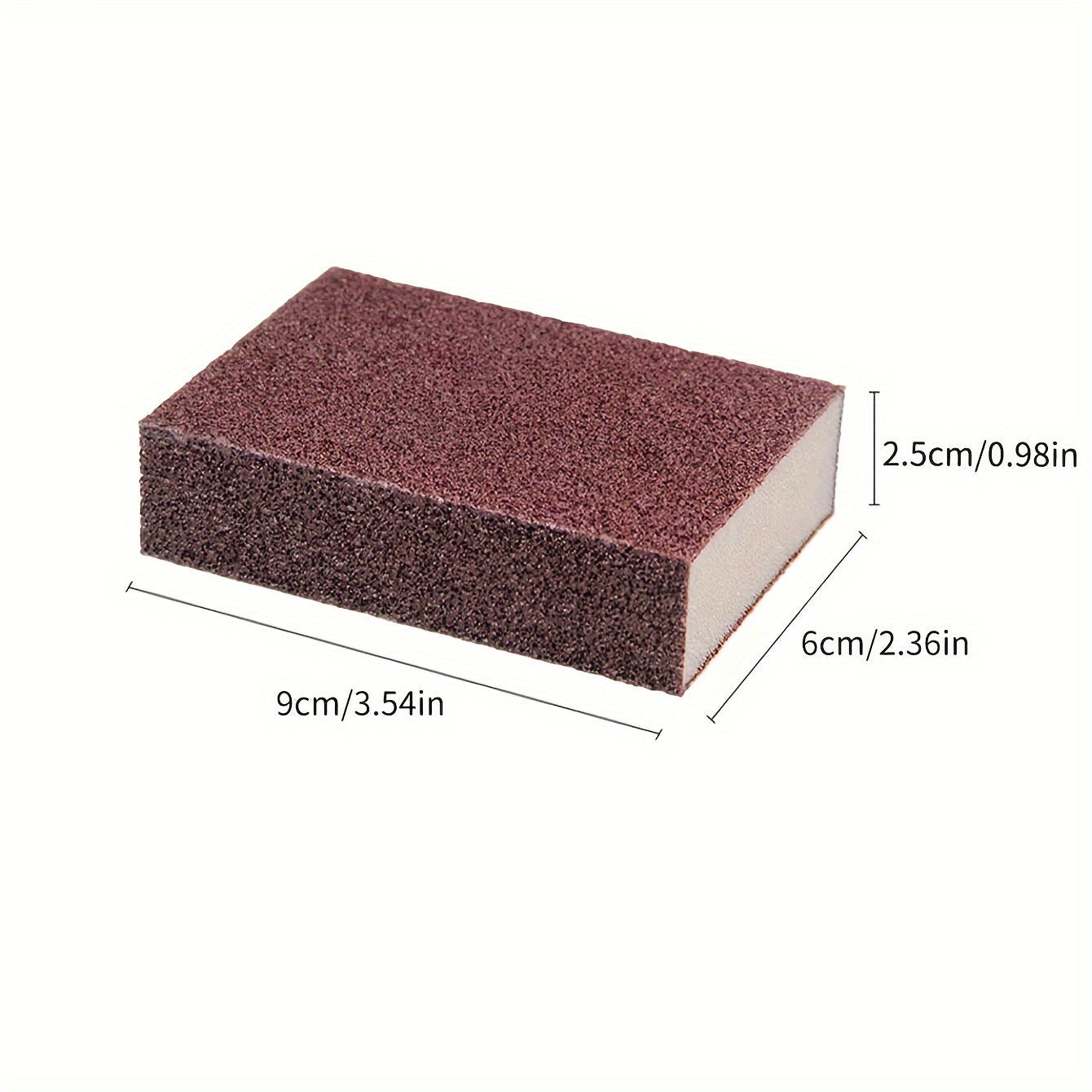 Diamond Sand Sponge Scrubber for Stainless Steel Pots and Pans, Durable and Easy to Use