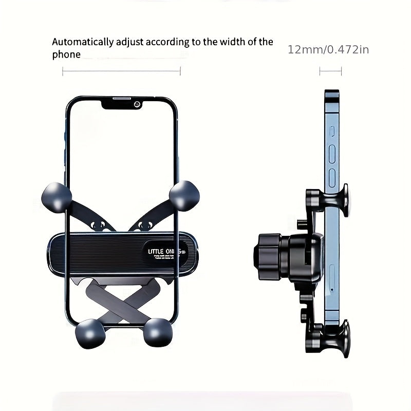 Universal avtomobil telefon uchun tutqich, tortishish ta'sirini kamaytiruvchi, shokga qarshi, havo chiqishi uchun o'rnatish