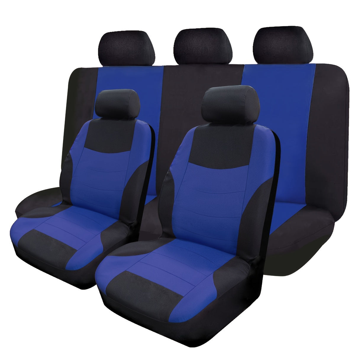 Breathable Polyester Car Seat Cover Set with Sponge Filler Universal Fit for All Seasons
