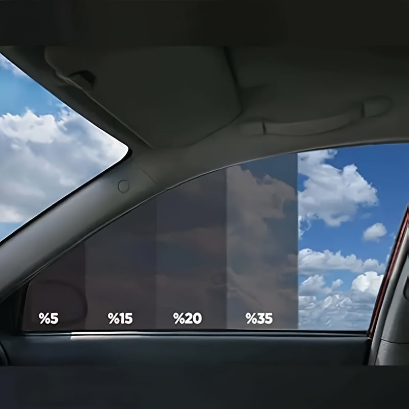 Qora avtomobil oynasining qoplama filmi 15 VLT UV issiqlikni to‘suvchi, chizishga qarshi, 50.8 sm x 6.1 m