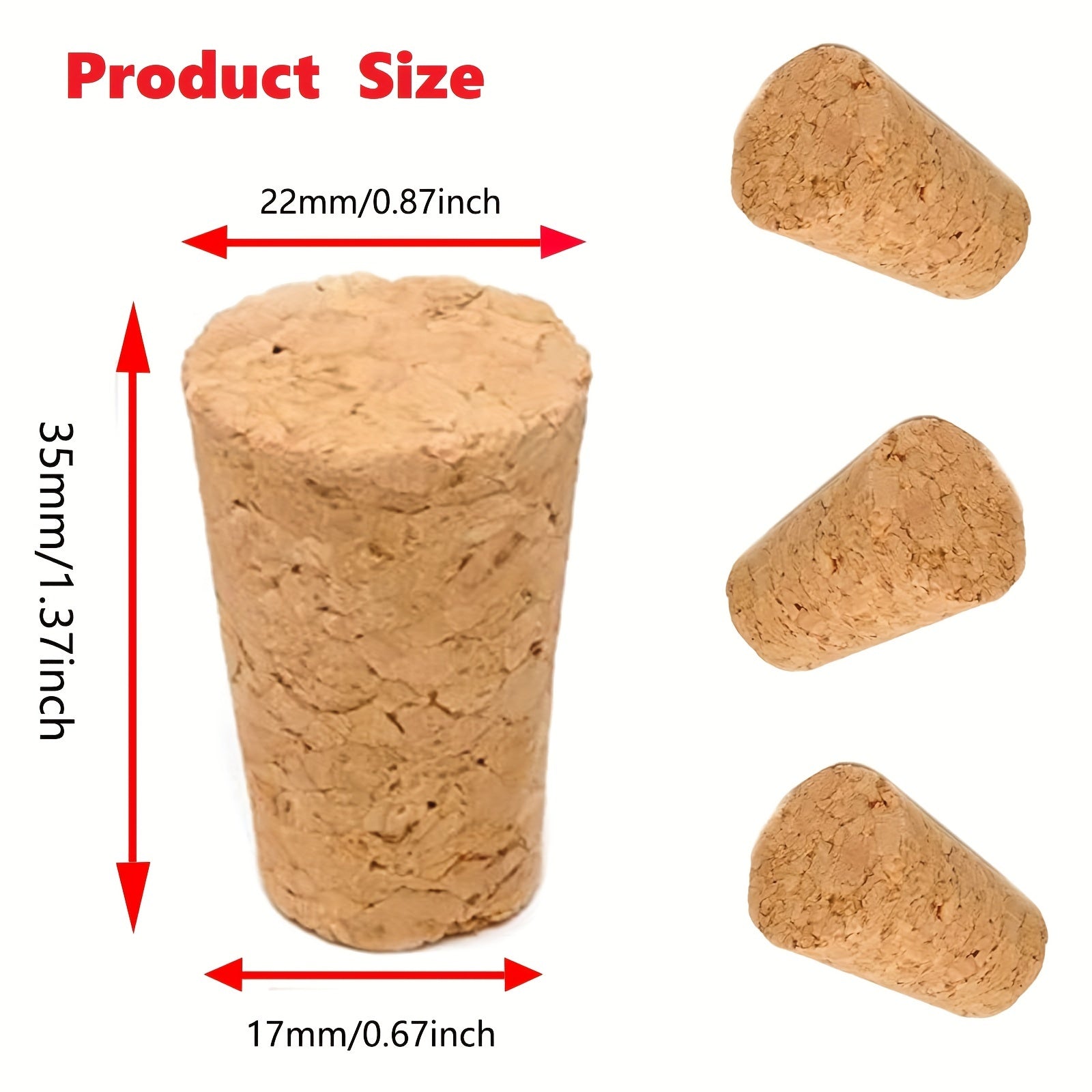 30 Natural Soft Wood Cork Stoppers for Wine and Beer Bottles Leakproof DIY Crafts