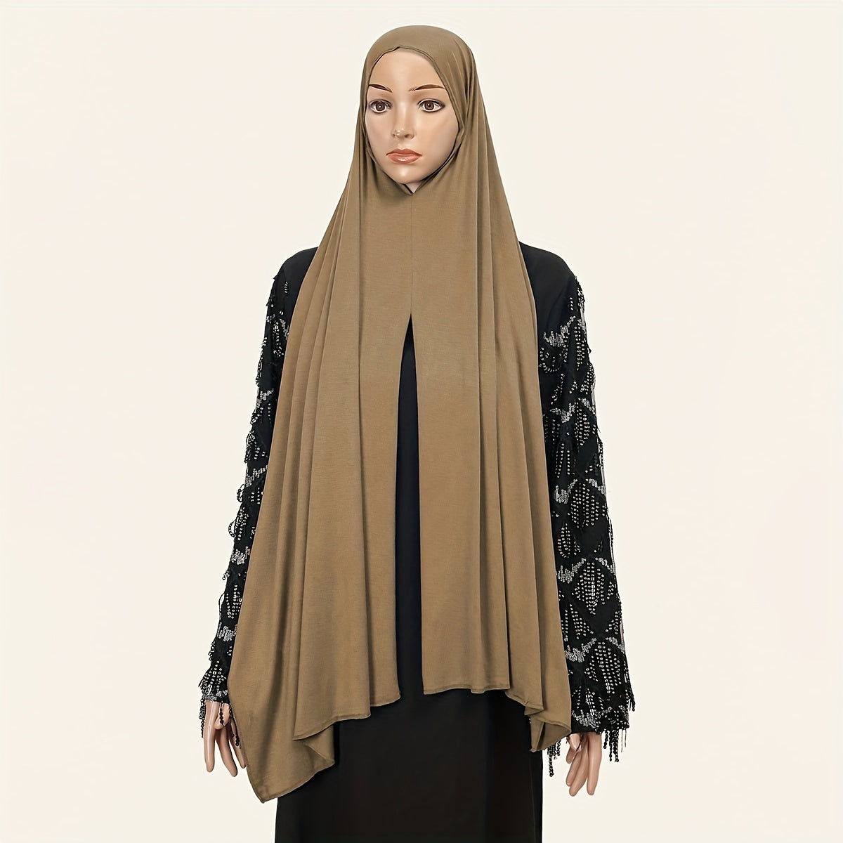Women's Solid Color Breathable Scarf with Sun Protection and Equal Length Sides