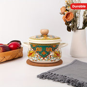 Enamel Pot with Cartoon Design for Cooking and Serving, Kitchen Essential