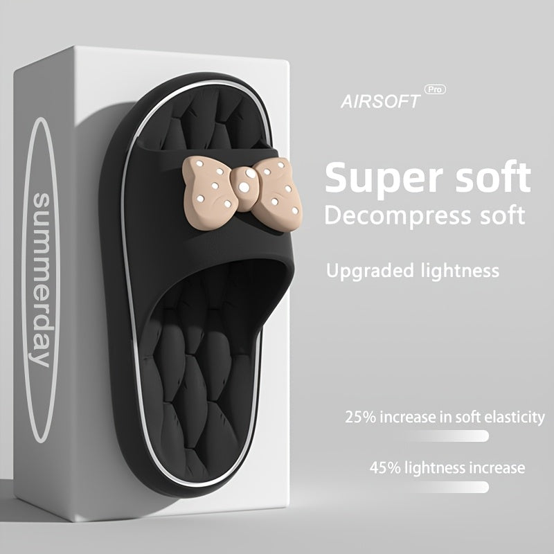 Women Soft Cotton Slip-On Slippers with Thick Soles for Bathroom Beach and Home