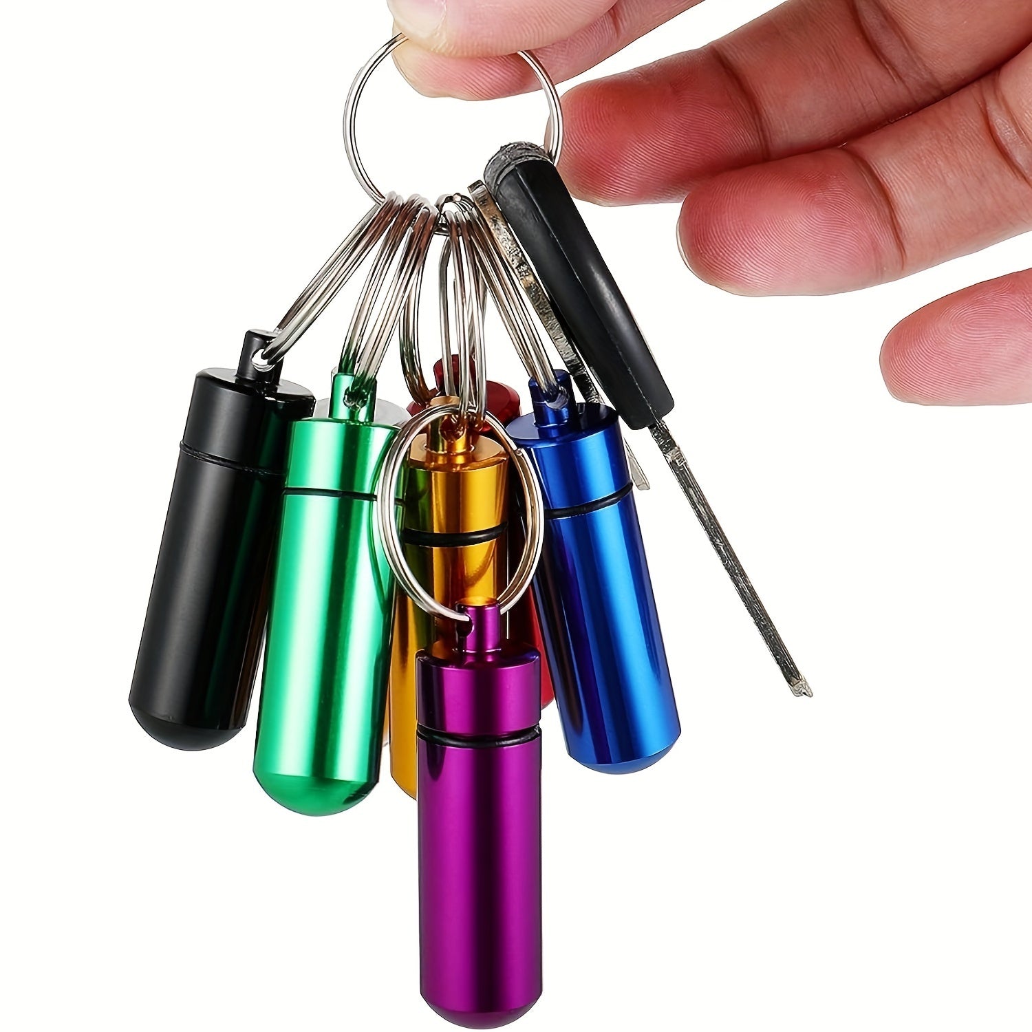 Travel Waterproof Aluminum Medicine Box With 7 Compartments Mini First Aid Kit