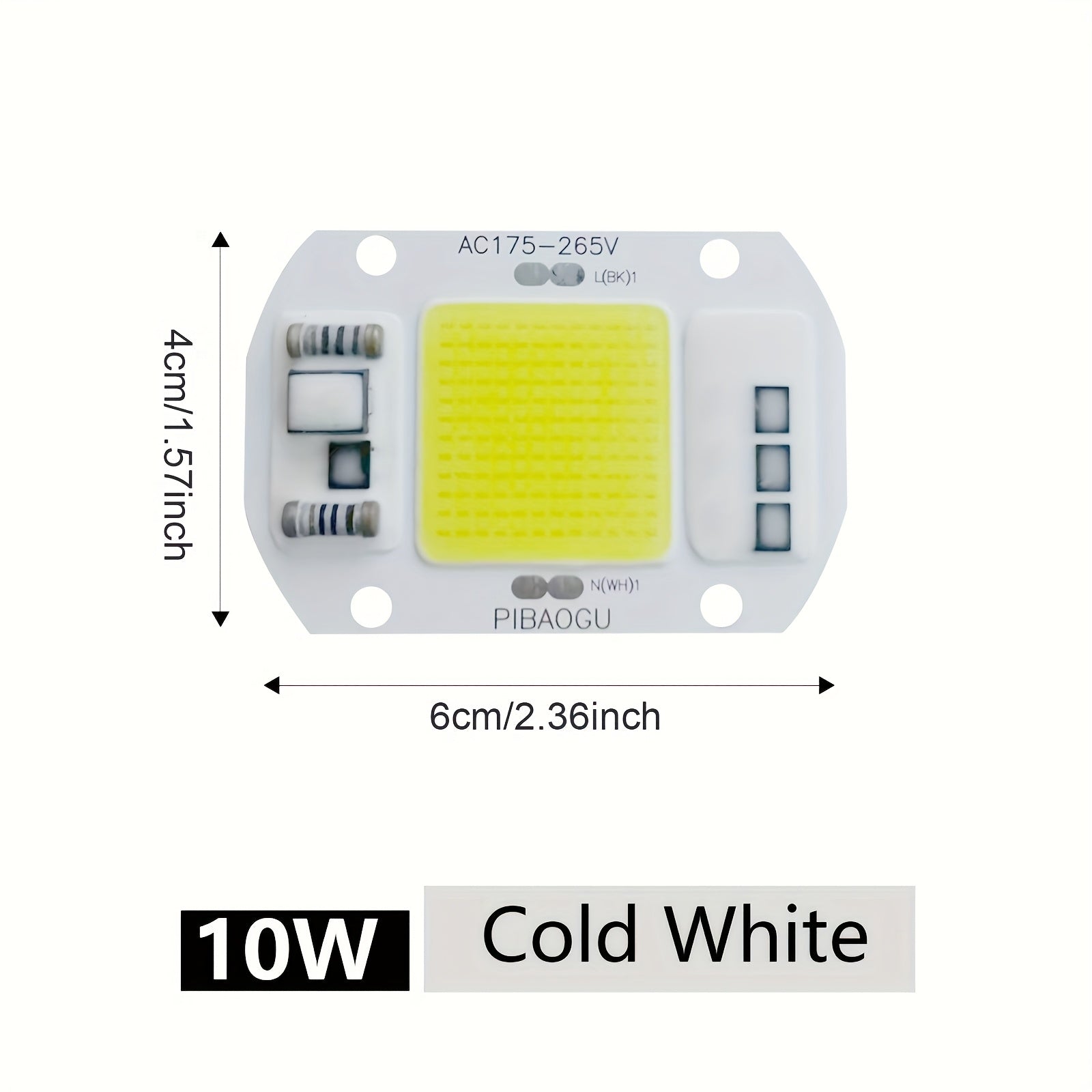 Indoor COB LED Floodlight 10W-50W Driverless Spotlamp for DIY Lighting