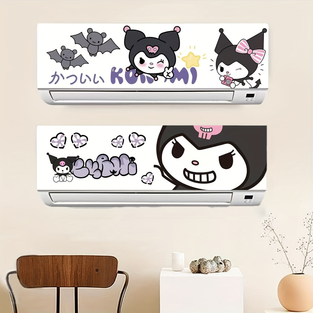 Cartoon PVC Air Conditioner Decal Sticker Decorative Adhesive Accessory