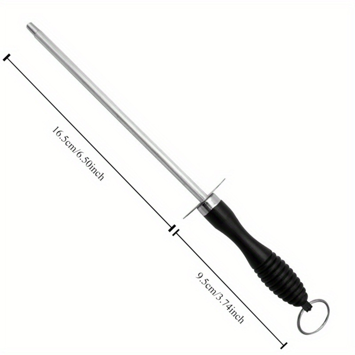 Kuchli oshxona, restoran va mehmonxonalarda professional pichoqni silliqlash uchun olmos qoplangan honing po'lat. Bardoshli dizayn, tezki qirralarni tiklash va yopishmaydigan tutqich bilan.