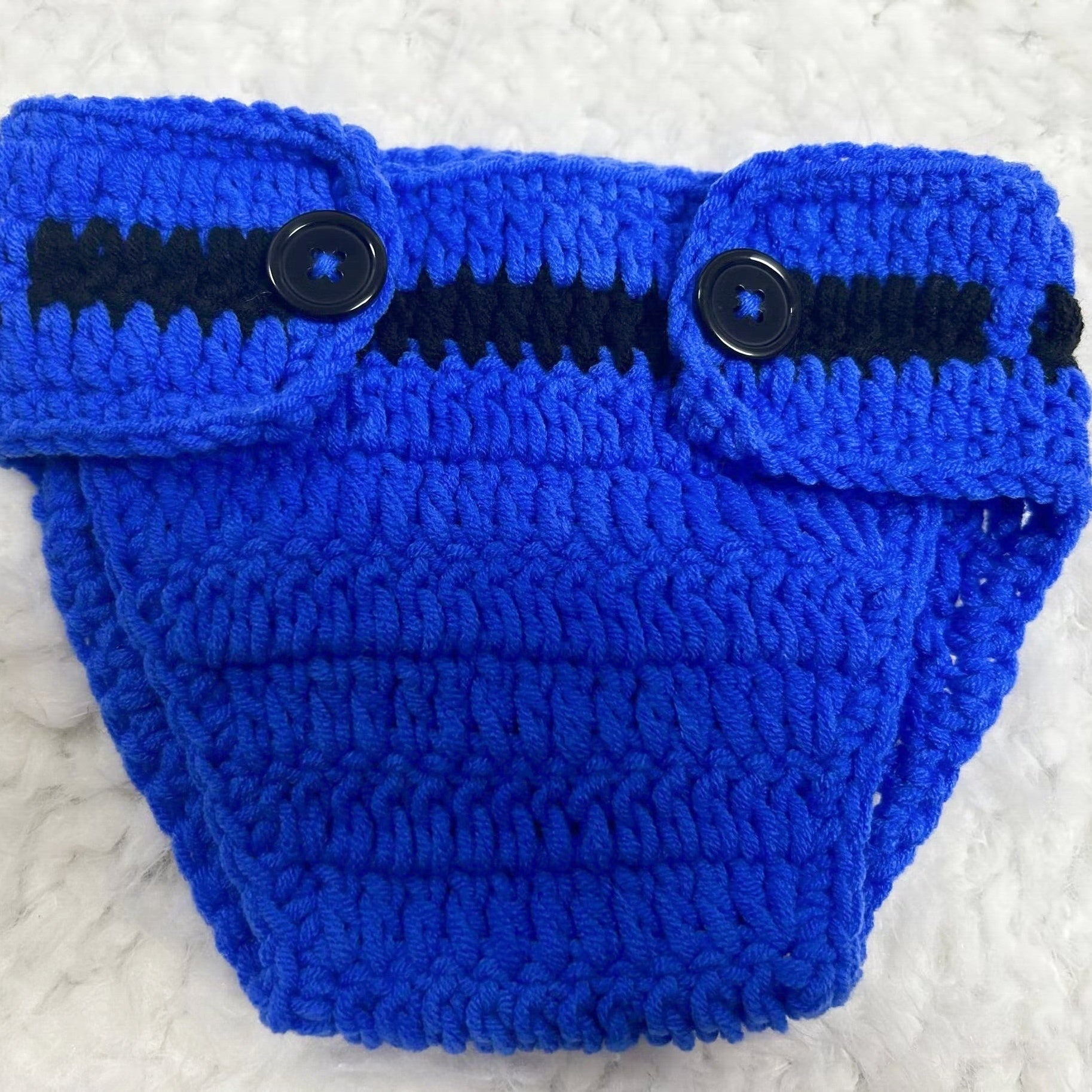 Baby Boy Costume Blue Police Hat and Shorts for Newborn Photo Shoots