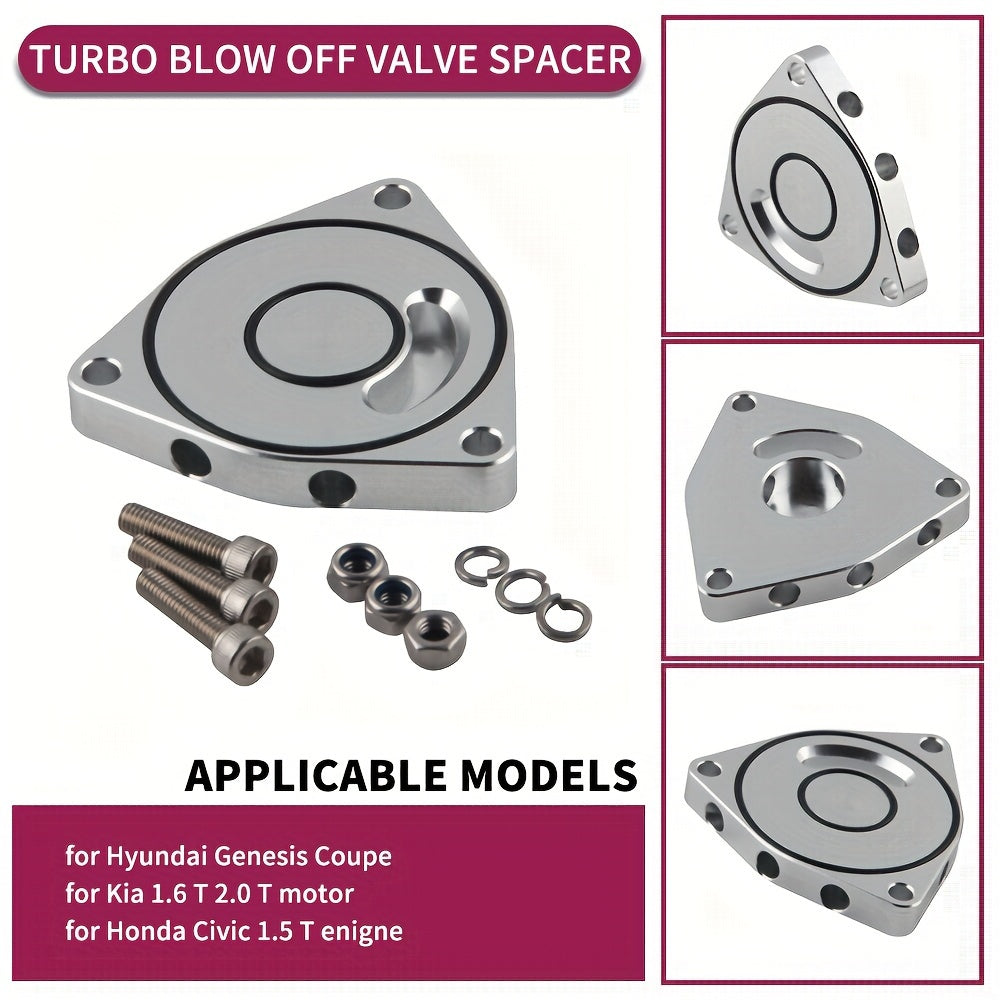 Aluminum Alloy Blow Off Valve Spacer for Car Turbo Engines in Red Blue Black Silver