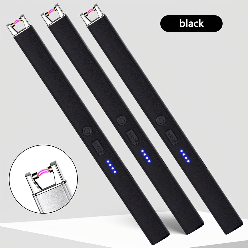 Qayta to'ldiriladigan elektr arc yondirg'ich to'plami shamolsiz sham candle gaz pech barbekyu