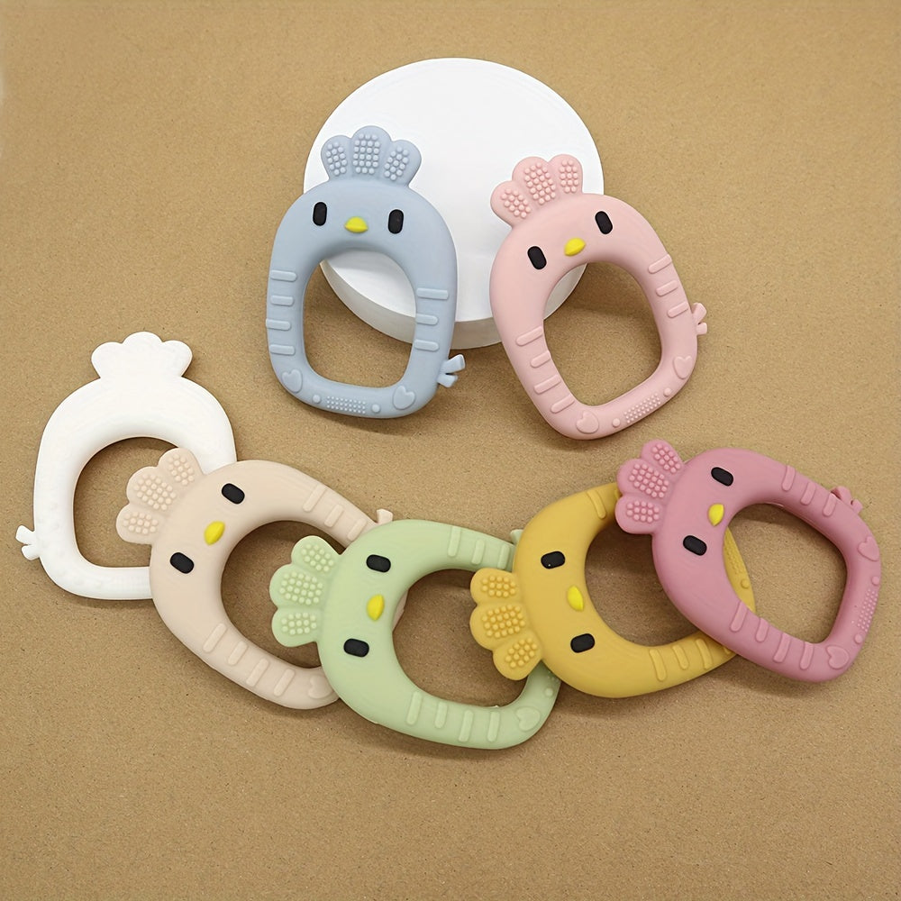 Young Children Teething Toy with Easter Theme Food-Grade Silicone Chew Stick