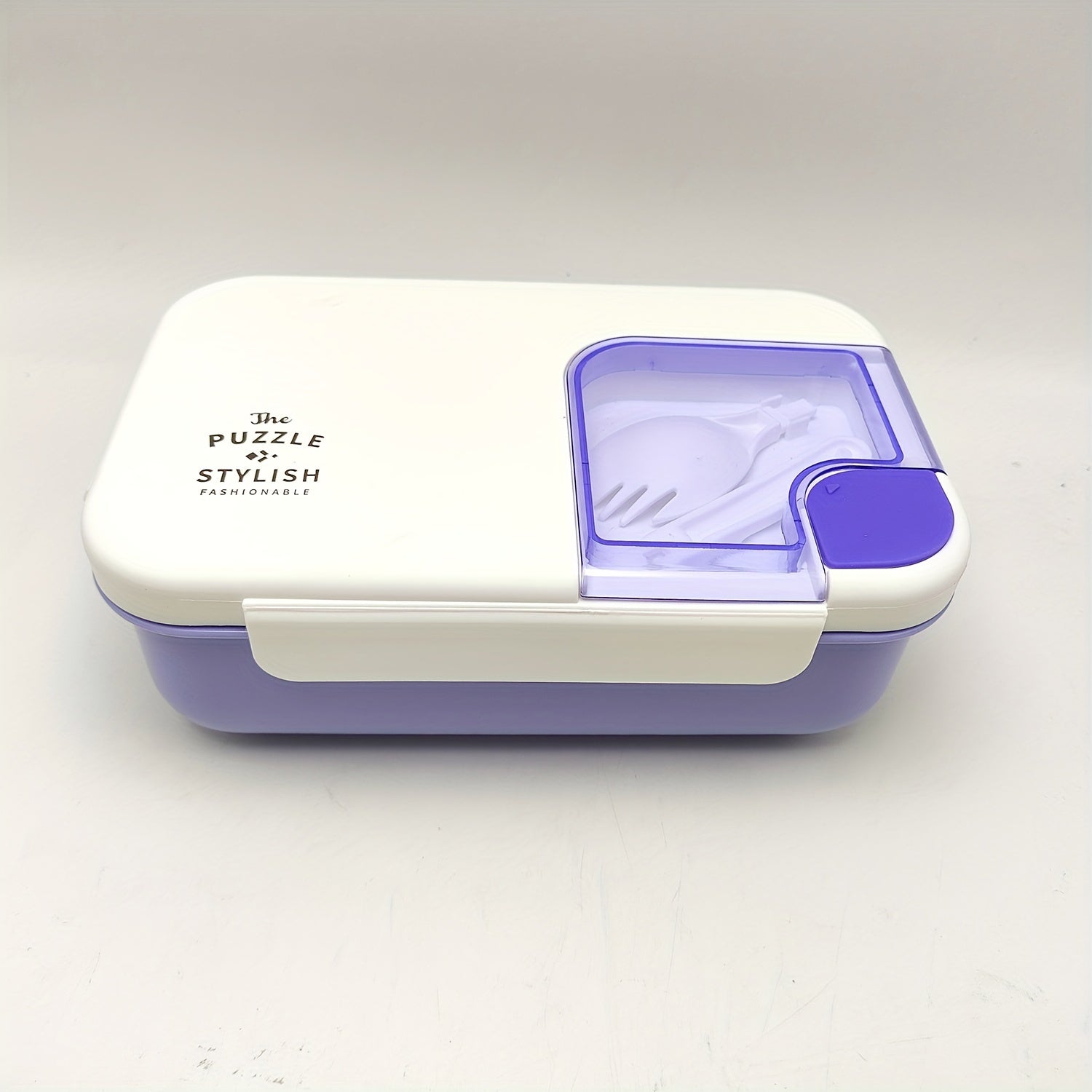 Portativ Flip Top Ovqat Qutisi, 1 Dona - Katta Hajmli Oziq-ovqat Sifatli Plastik Idish, Muhrlangan va Sayohat, Kamping, Pikniklar yoki Ofisda Ovqatlanish uchun Ideal