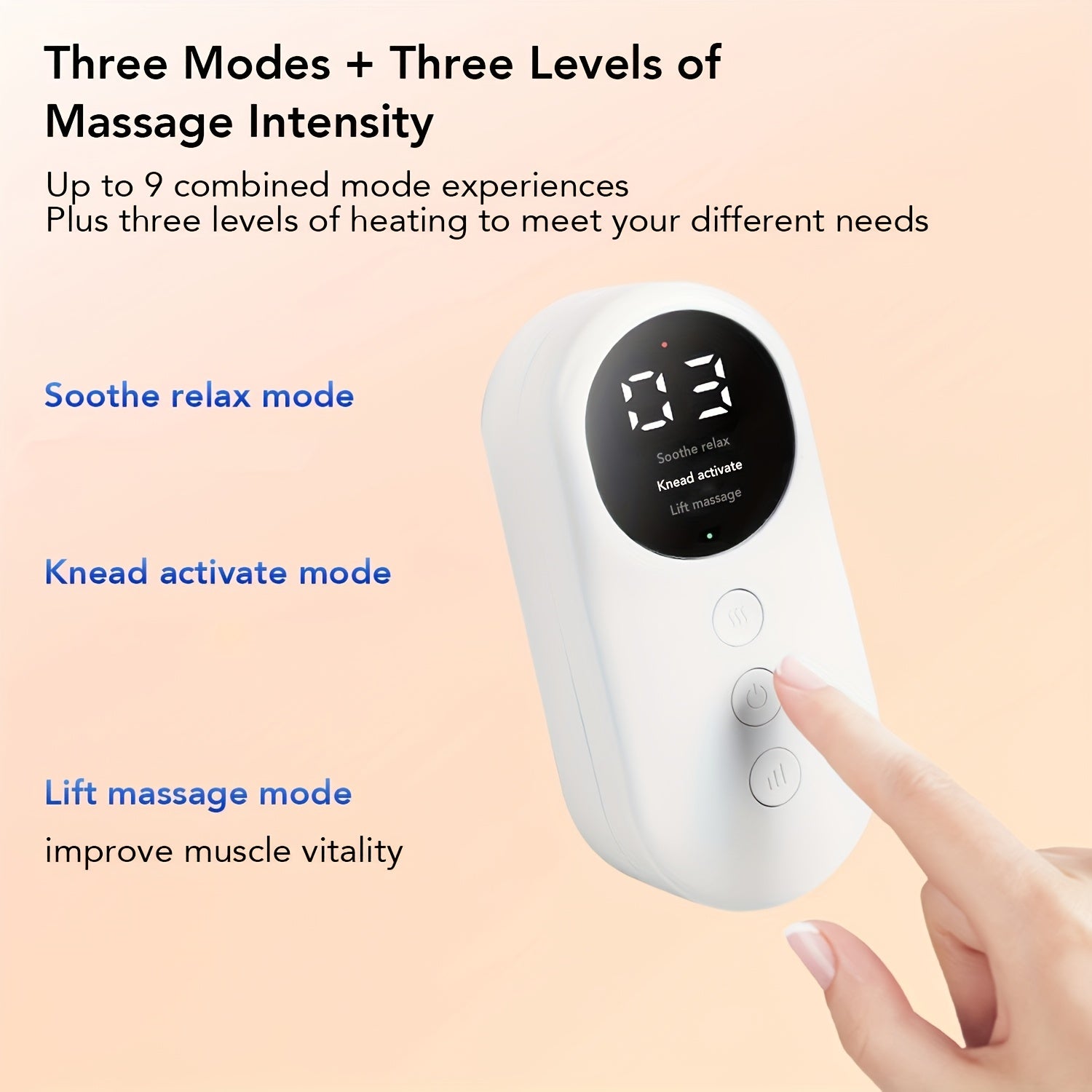 Calf and Foot Massager with Kneading Pressure Wave Hot Compress Rechargeable Lithium Battery Whole Body Use