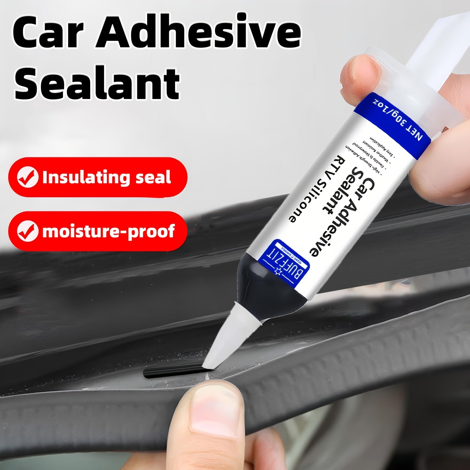 Silicone Sealant Waterproof Flexible 1oz for Glass Metal Plastic
