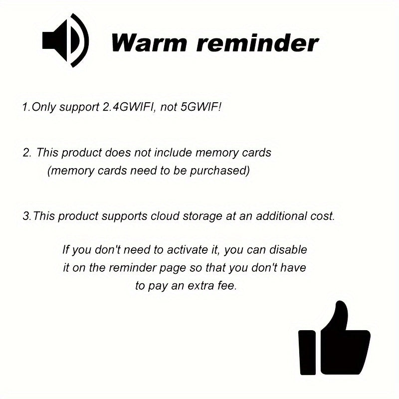 1296P HD Outdoor Security Camera Night Vision Pan Tilt Smartphone Control Not Waterproof