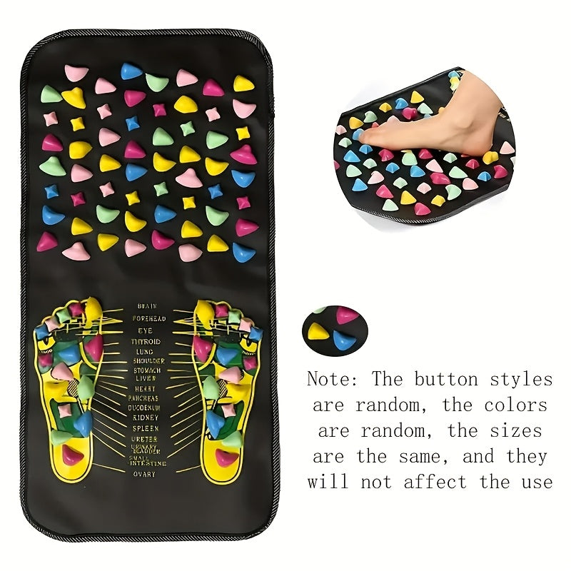 Reflexology Foot Massage Mat Anti-Skid Acupressure Cushion for Fatigue Relief