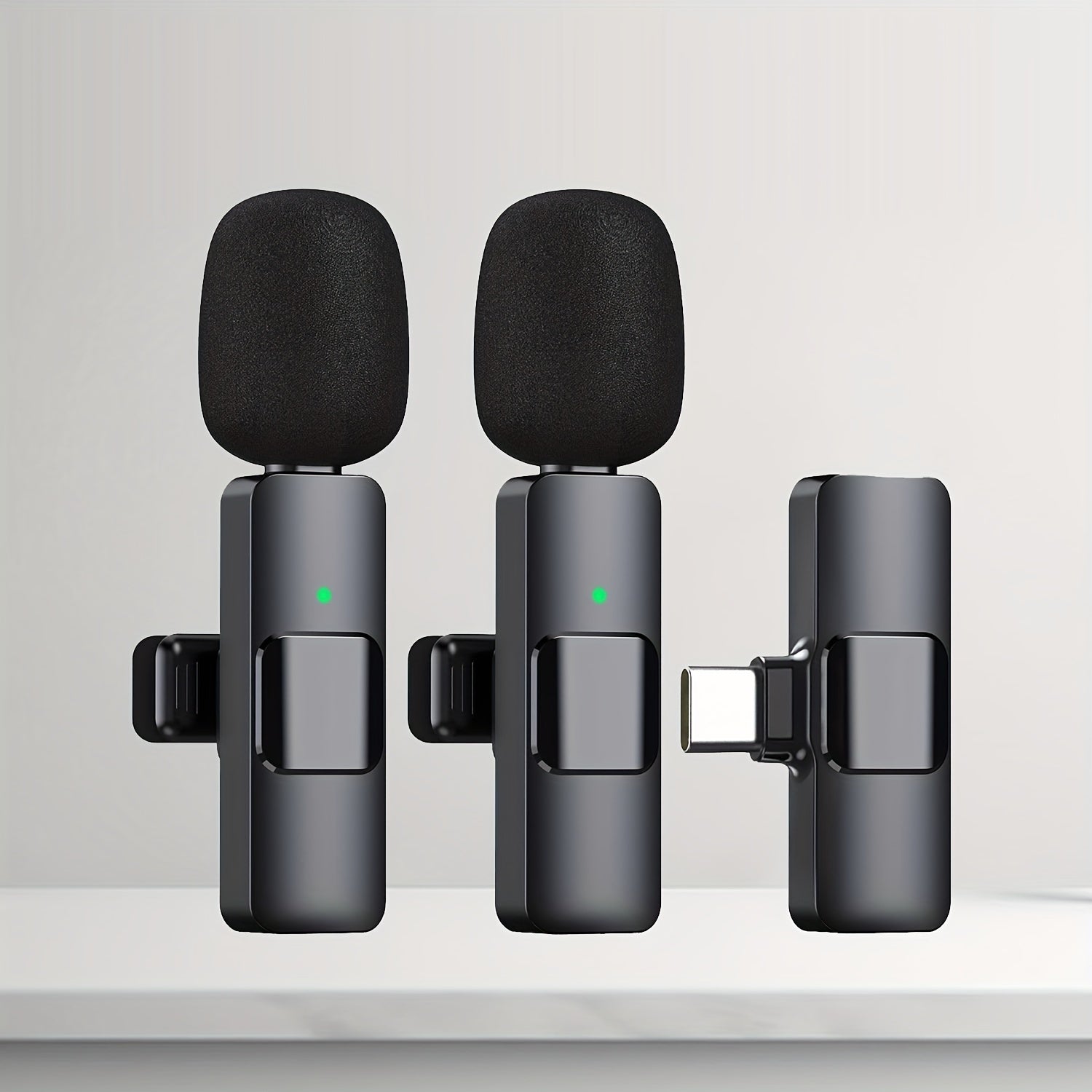 Wireless Lavalier Microphone for USB-C Smartphones for Video Interviews Podcasts and Vlogs