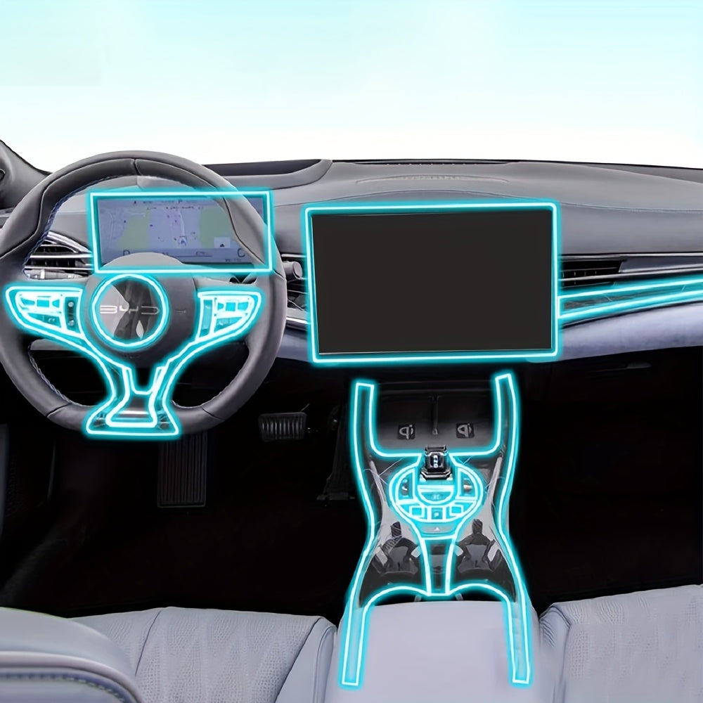 Full Car Pre-cut Invisible Interior Film for BYD Seal 2022-2023 TPU Scratch Waterproof Car Wrap